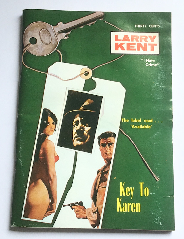 Larry Kent Key to Karen Australian Detective paperback book No699